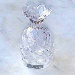 GODINGER PINEAPPLE GROVE COLLECTION SHOOTERS CRYSTAL SET OF 6 NEW 2 oz 3 1/2 IN